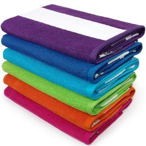 Beach Towels 6 Striped Beach Towels